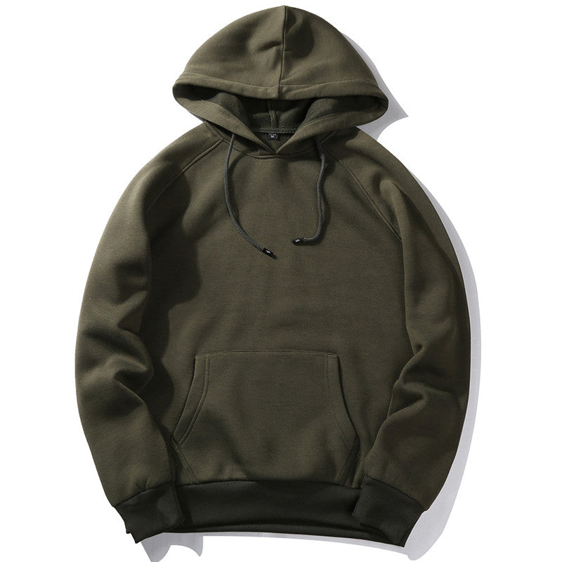 Sudadera unisex holgada con capucha, informal, neutra, de color sólido