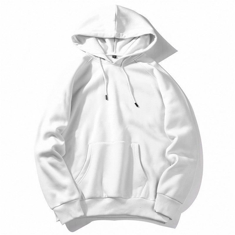 Sudadera unisex holgada con capucha, informal, neutra, de color sólido