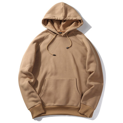 Sudadera unisex holgada con capucha, informal, neutra, de color sólido