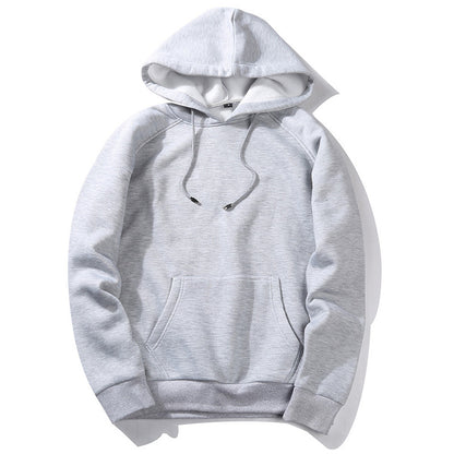 Sudadera unisex holgada con capucha, informal, neutra, de color sólido