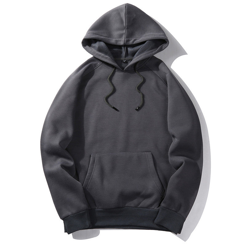 Sudadera unisex holgada con capucha, informal, neutra, de color sólido