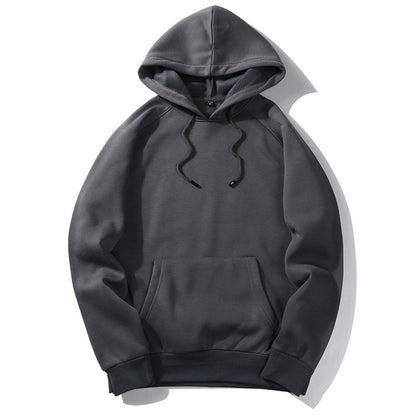 Sudadera unisex holgada con capucha, informal, neutra, de color sólido