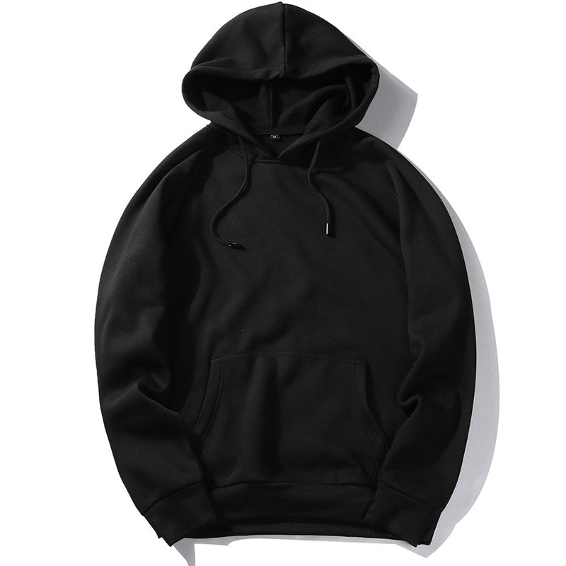 Sudadera unisex holgada con capucha, informal, neutra, de color sólido