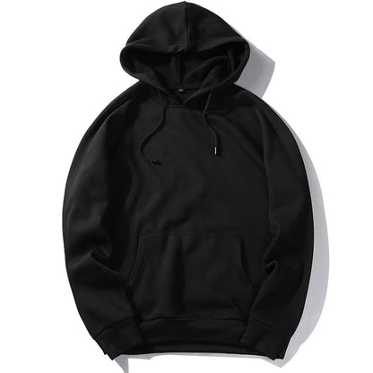 Sudadera unisex holgada con capucha, informal, neutra, de color sólido
