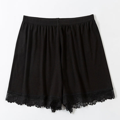 Women Casual Lace Patchwork Homewear Shorts