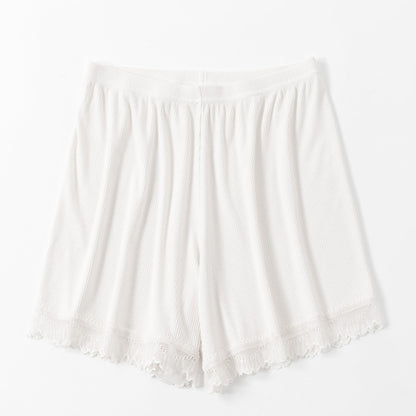 Women Casual Lace Patchwork Homewear Shorts