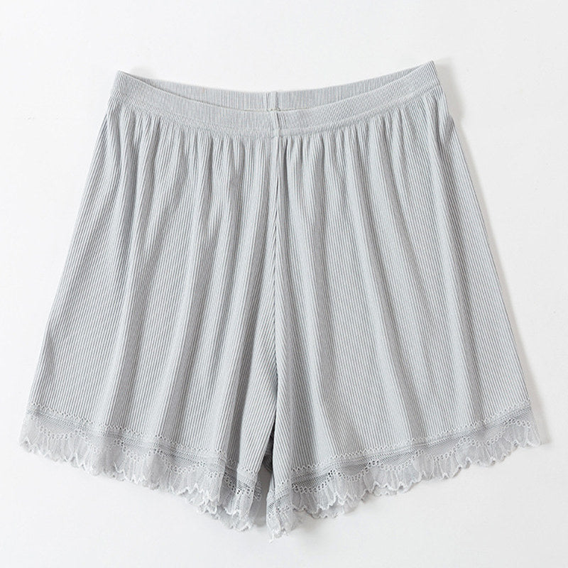 Women Casual Lace Patchwork Homewear Shorts