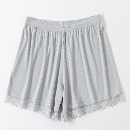 Women Casual Lace Patchwork Homewear Shorts