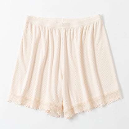 Women Casual Lace Patchwork Homewear Shorts