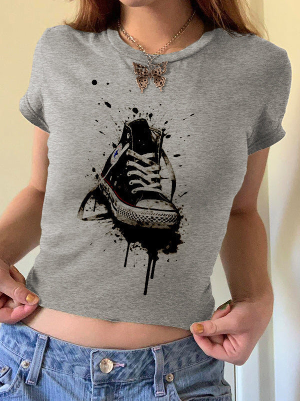 Graphic Print Short Sleeve Tee