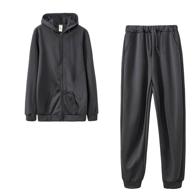 S-2XL Women Casual Solid Color Sport Top And Pants Two Pieces Set