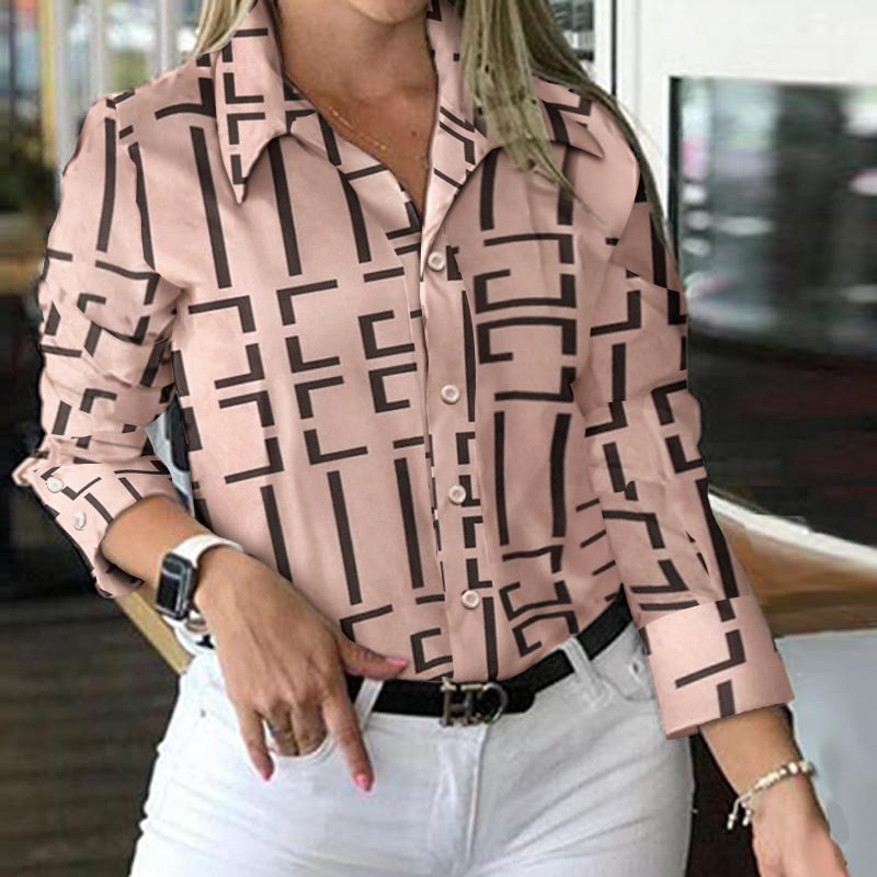 Blusa informal con estampado gráfico para mujer tallas S-XL