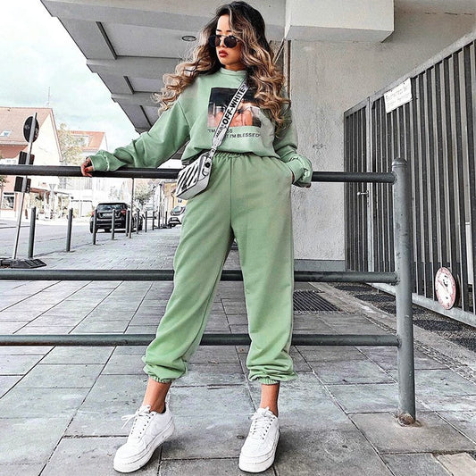 Pantalones deportivos de invierno para mujer, informales, con forro polar, gruesos, de color liso, de cintura alta, tallas S-2XL