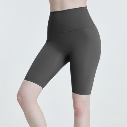 S-2XL Women Casual Basic Solid Color High-Waisted Sport Biker Shorts