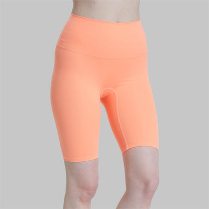 S-2XL Women Casual Basic Solid Color High-Waisted Sport Biker Shorts