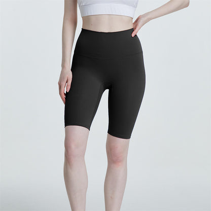 S-2XL Women Casual Basic Solid Color High-Waisted Sport Biker Shorts