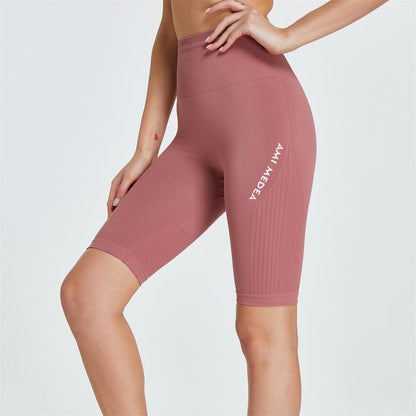 S-L Women Casual Letter Pattern High-Waisted Capris Biker Shorts