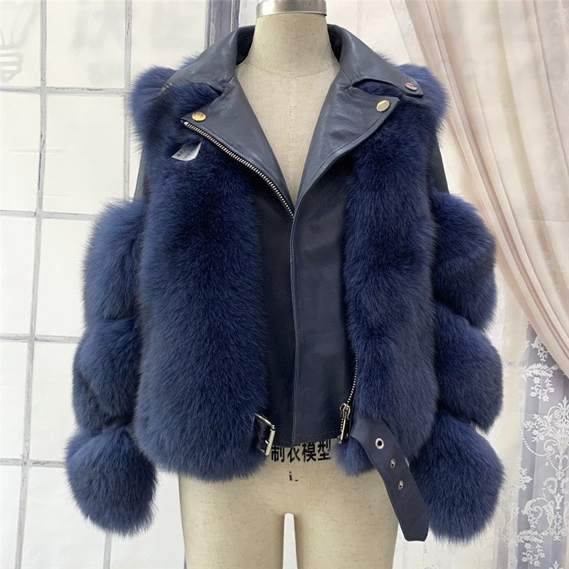 Abrigo de peluche informal de invierno para mujer, con solapa, de piel sintética, de color liso, con retazos y cremallera, de manga larga