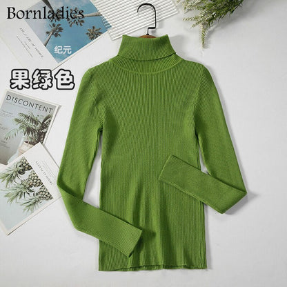 DressBetty - Basic Turtleneck Knitted Top