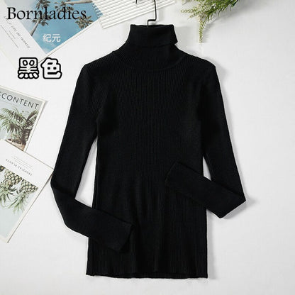 DressBetty - Basic Turtleneck Knitted Top