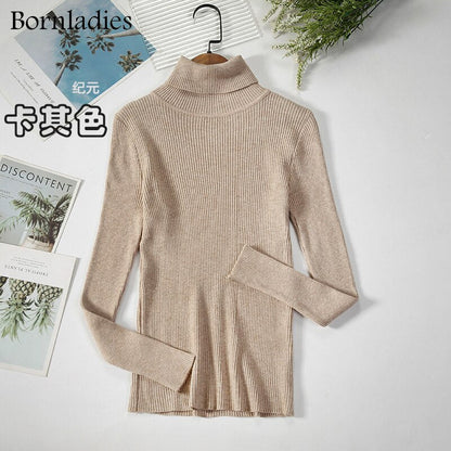 DressBetty - Basic Turtleneck Knitted Top