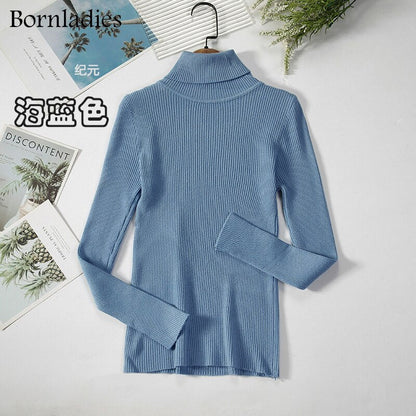 DressBetty - Basic Turtleneck Knitted Top