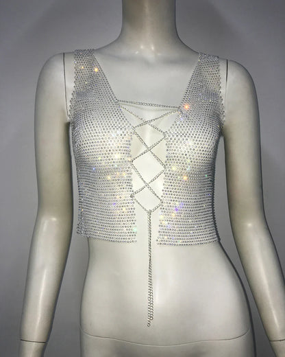 Flash Gothic Sexy Fishnet Top