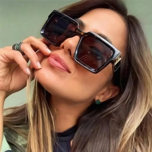 Vintage Square Sun Glasses Women/men Eyeglass Goggles Sunglasses