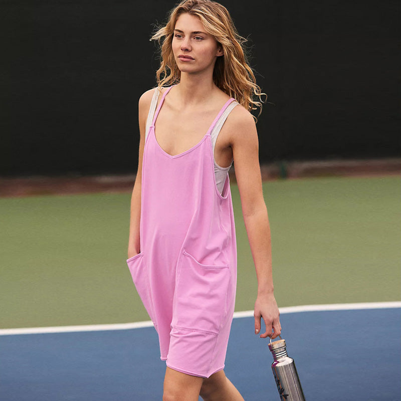 Women'S Fashion Casual Pocket Suspenders Rompers