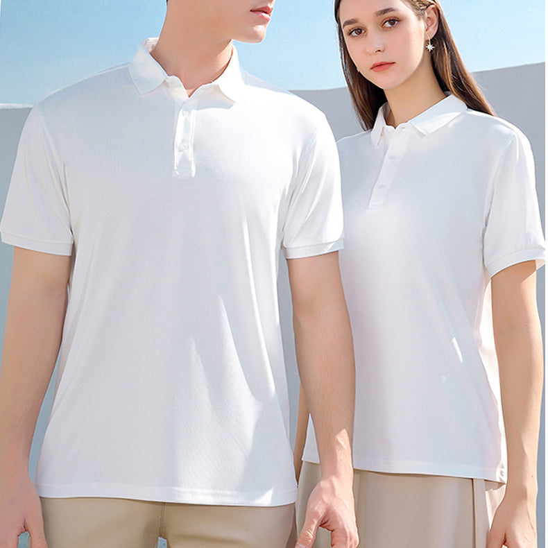 Polo unisex informal de color liso con logotipo personalizado
