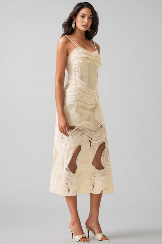 Nilo Lace Sleeveless Midi Dress