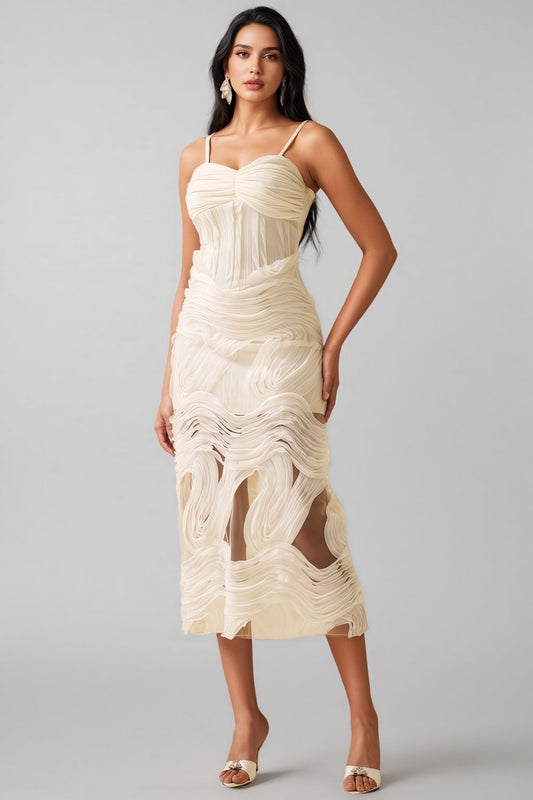 Nilo Lace Sleeveless Midi Dress