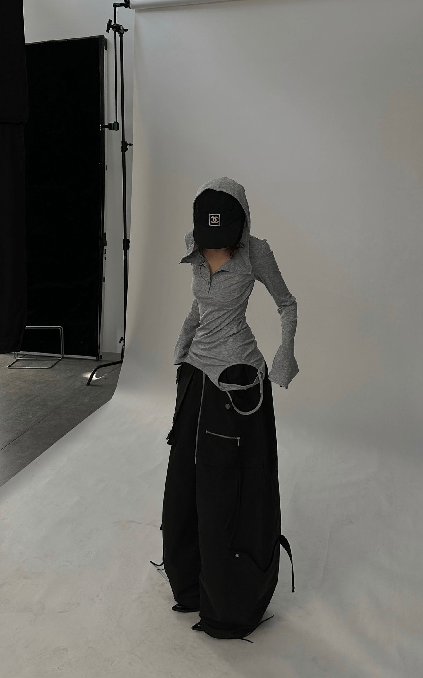 Sculpted Hooded Top