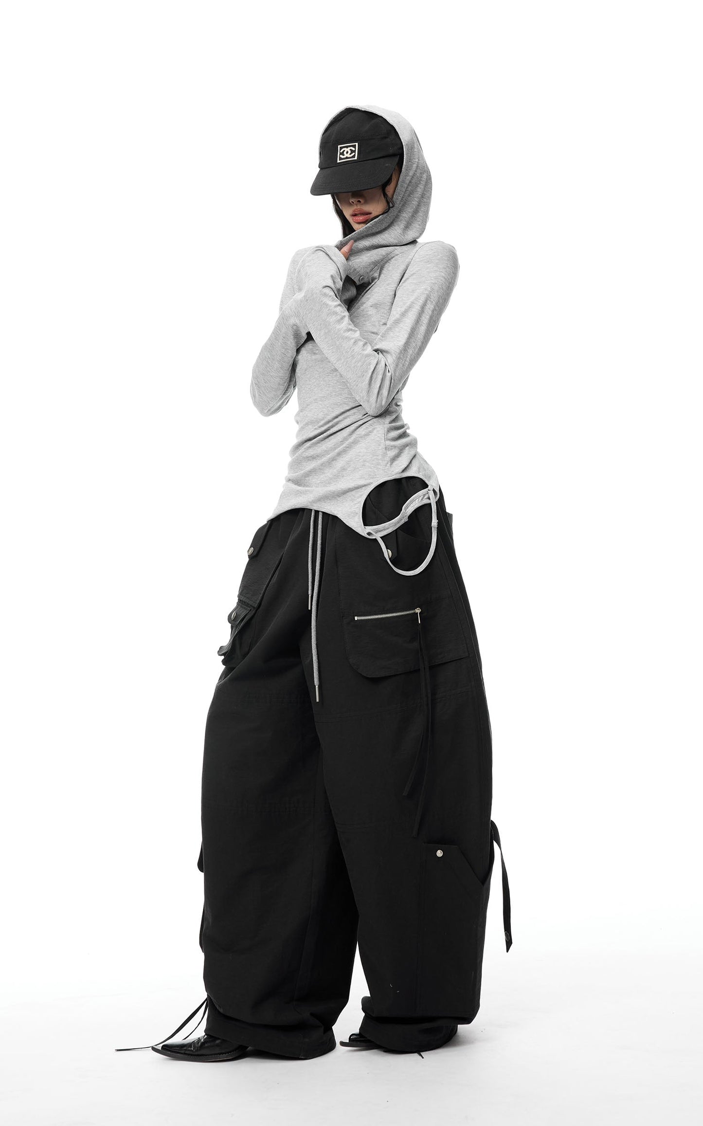 Sculpted Hooded Top