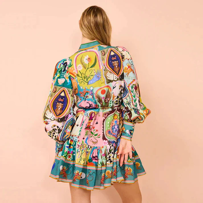 Minivestido elegante de manga larga | Ideal para el día a día