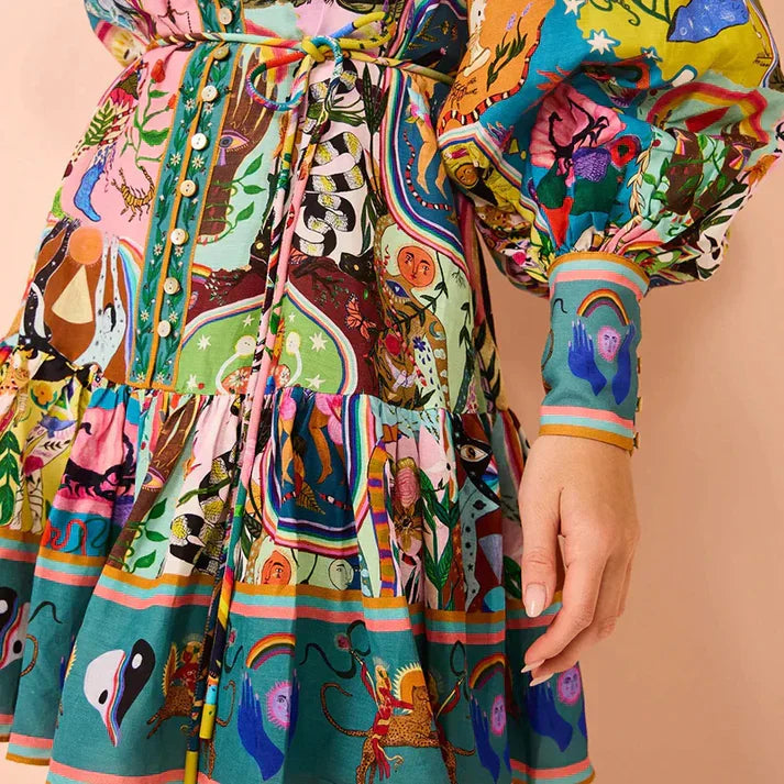 Minivestido elegante de manga larga | Ideal para el día a día