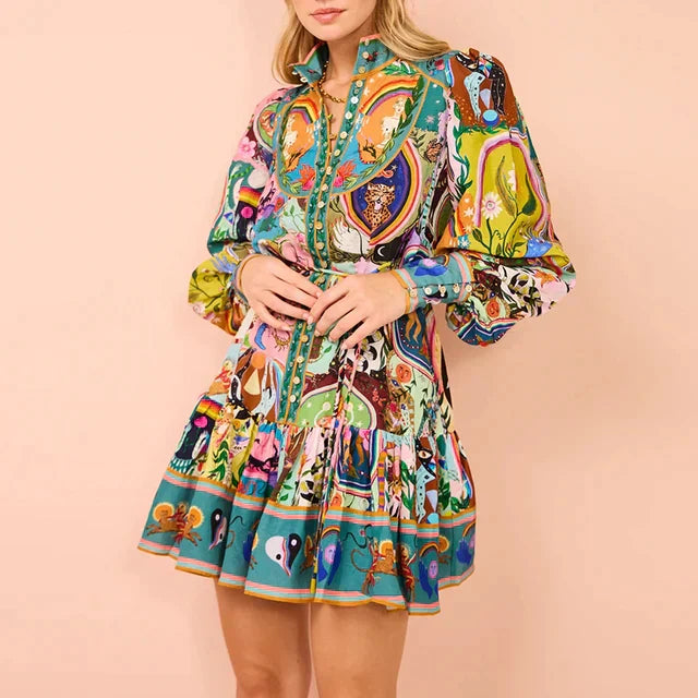 Minivestido elegante de manga larga | Ideal para el día a día