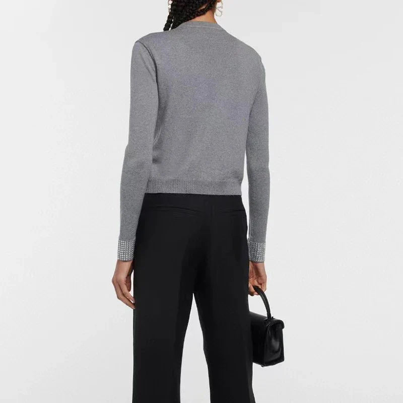 Wool Sweater Cuffs Y2K Knitwear Sweater