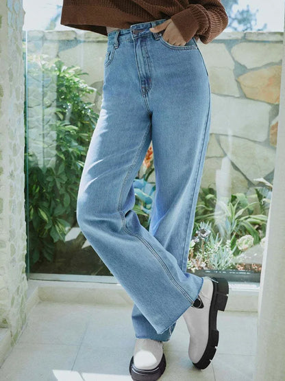 FashionSierra - 2025 Women Wide Baggy Oversized Classic Casual Brown Trouser