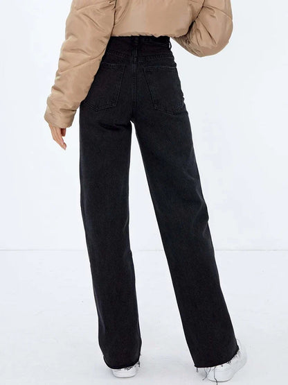 FashionSierra - 2025 Women Wide Baggy Oversized Classic Casual Brown Trouser
