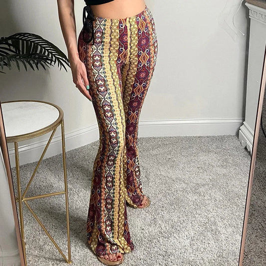 2025 Bohemian Bell-bottomed Casual Pants