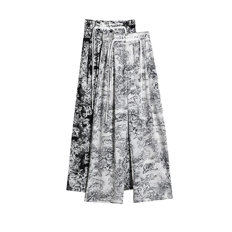 2025 High Waist Casual Summer Slacks Pants Women Ice Silk Ankle-Length Long Pants