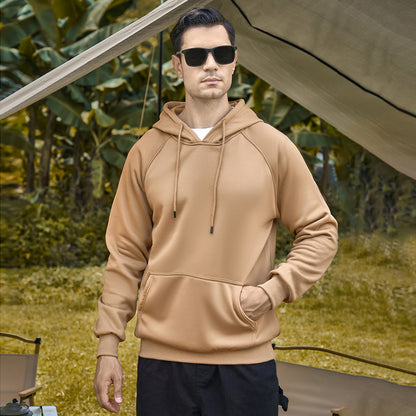 Sudadera unisex holgada con capucha, informal, neutra, de color sólido