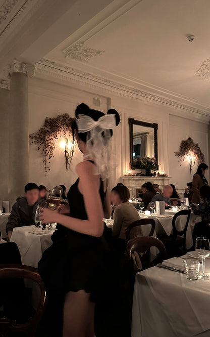 French-Inspired Corset Puff Dress