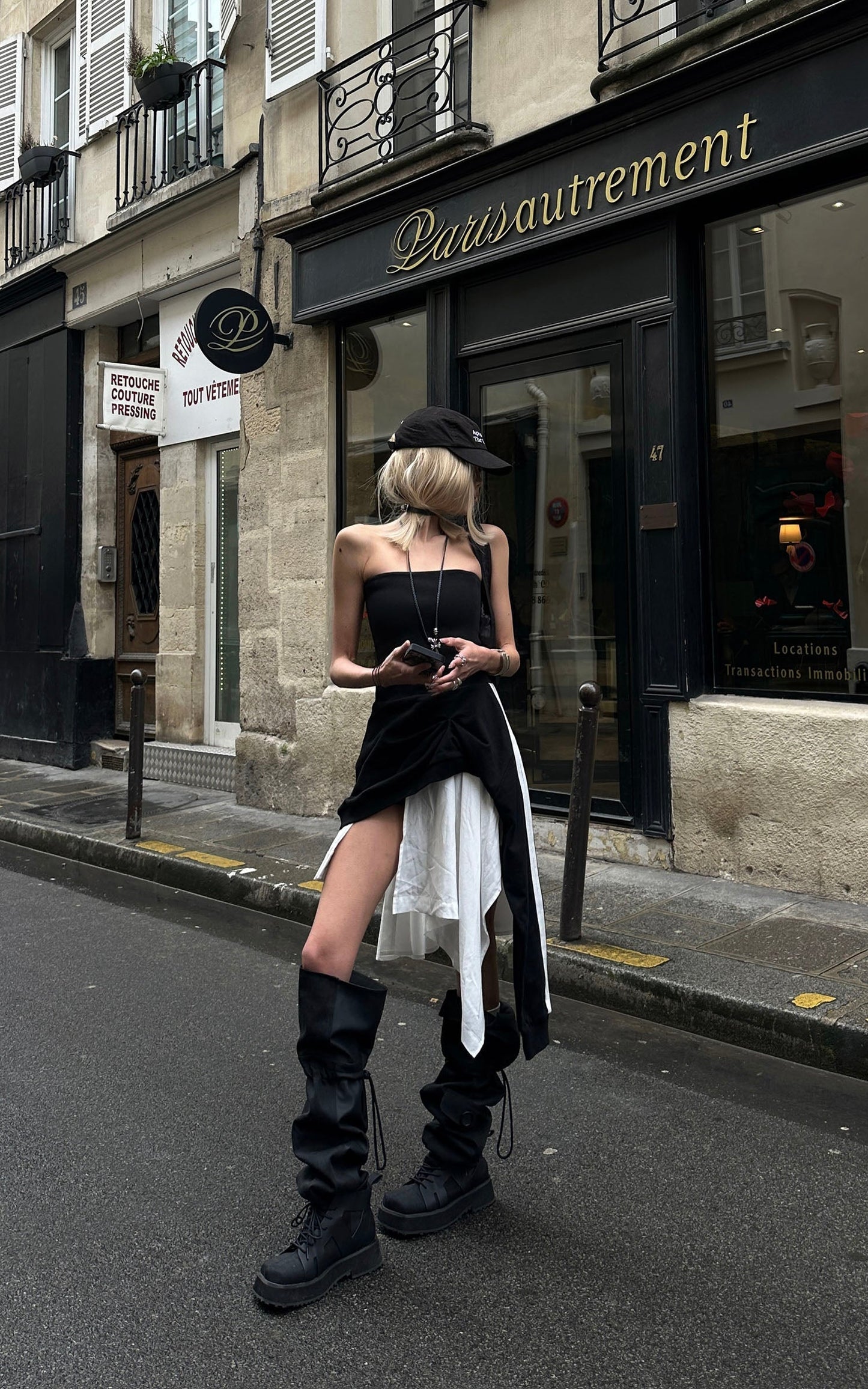 Asymmetric Tube Dress
