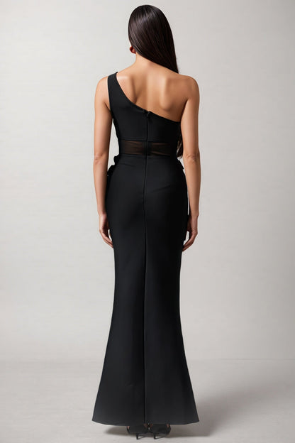 Revits Diamond Flowers Bandage Maxi Dress