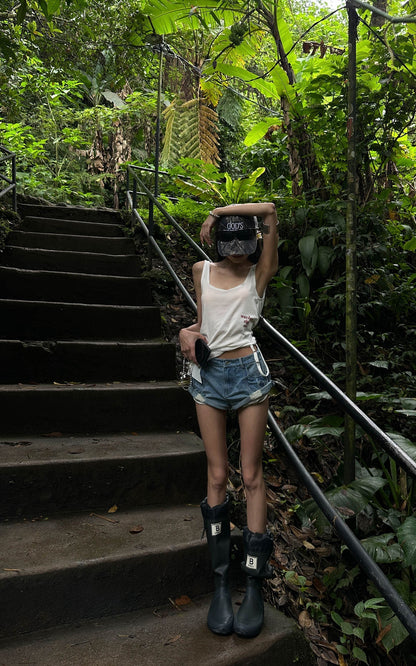 Asymmetric Strap Tank Top