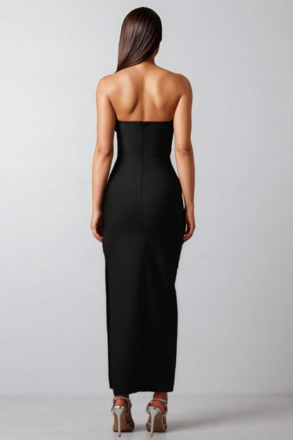 Wreya Sleeveless Slit Bandage Maxi Dress