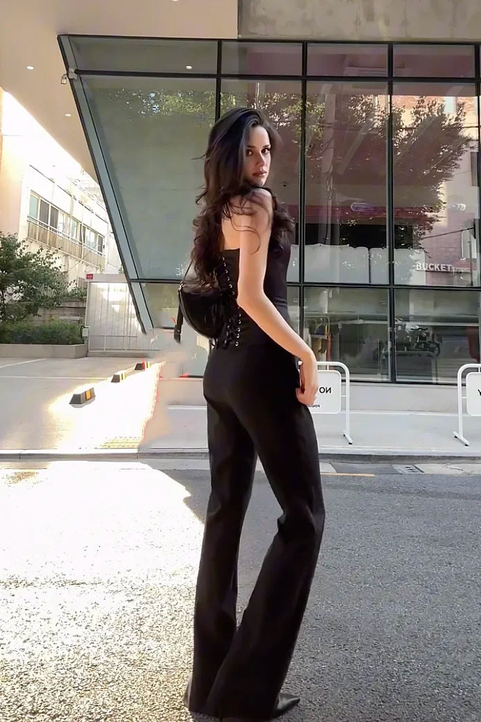 Conjunto de pantalones de acero líquido
