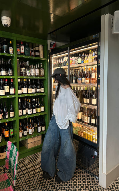 Relaxed Fit Long Sleeve Jersey Top